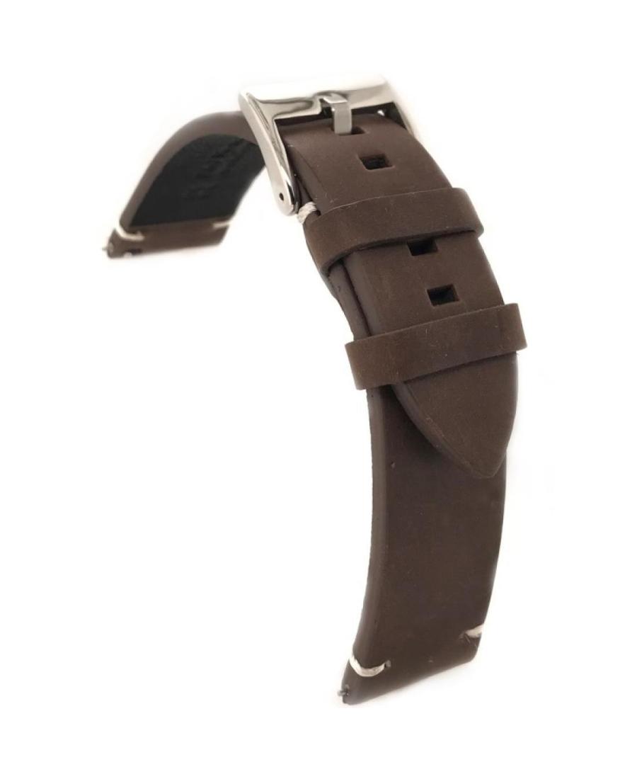 Watch Strap Diloy 422.02.20 Skóra Skórzany Brązowy 20 mm