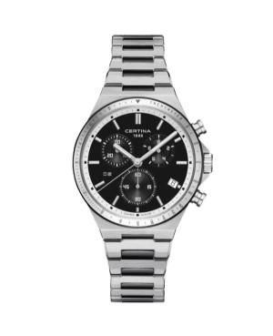 Mężczyźni klasyczny sportowy Szwajcar kwarcowy analogowe Zegarek Chronograf CERTINA C043.417.22.051.00 Czarny Wybierz 41mm