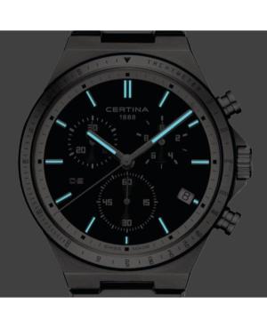 Men Klasické Sports Swiss Quartz Analog Watch Chronograph CERTINA C043.417.22.051.00 Černá Dial 41mm image 4