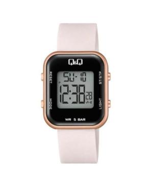 Women Japan Quartz Digital Watch Alarm Q&Q M207J007Y Černá Dial 38mm