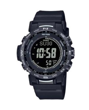 Men Functional Sports Japan Quartz Digital Watch Alarm CASIO PRW-35Y-1BER Black Dial 44.5mm