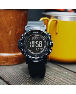 Vyriškas Su funkcijomis Sportinis Japoniškas Kvarcinis Digital Watch Alarm CASIO PRW-35Y-1BER Juodas Dial 44.5mm image 3