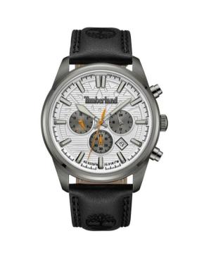 Men Fashion Klassisch Quartz Analog Watch Chronograph TIMBERLAND TDWGF0009601 Weiß Dial 45mm