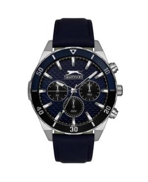 Мужские Классические Кварцевые Аналоговый Часы SLAZENGER SL.9.2237.2.02 Синий Циферблат 45mm