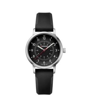 Women Classic Sports Swiss Quartz Analog Watch WENGER 01.1621.113 Black Dial 35mm