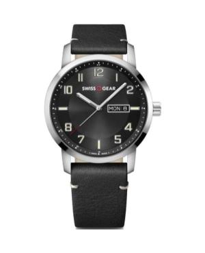 Men Klassisch Swiss Quartz Analog Watch WENGER 01.9041.430 Schwarz Dial 42mm