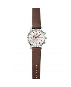 Men Klassisch Swiss Quartz Analog Watch Chronograph WENGER 01.1543.113 Sand Dial 44mm