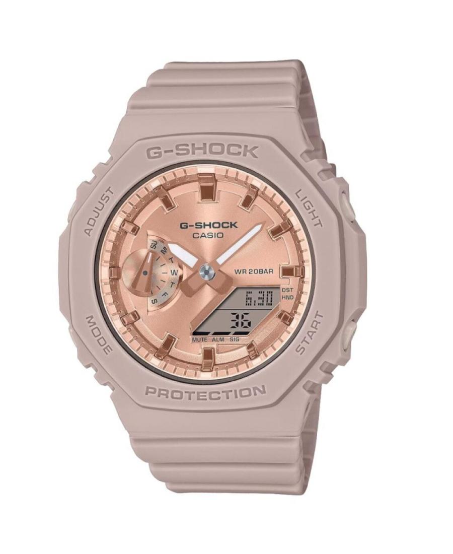 Women Sports Functional Diver Japan Quartz Digital Watch Timer CASIO GMA-S2100MD-4AER G-Shock Golden Dial 43mm