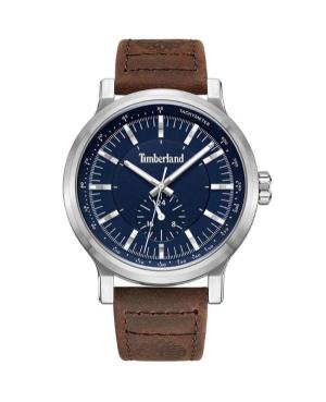 Men Klasické Quartz Analog Watch TIMBERLAND TDWGF2231001 Modrá Dial 46mm