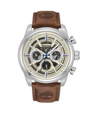 Мужские Классические Кварцевые Аналоговый Часы TIMBERLAND TDWGF2200705 Цвет песка Циферблат 46mm