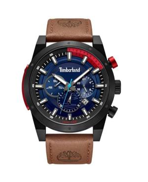 Men Klassisch Quartz Analog Watch TIMBERLAND TDWGF2131901 Blau Dial 46mm
