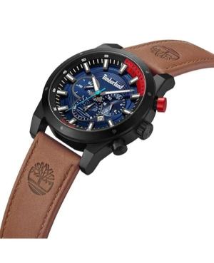 Men Klasické Quartz Analog Watch TIMBERLAND TDWGF2131901 Modrá Dial 46mm image 2