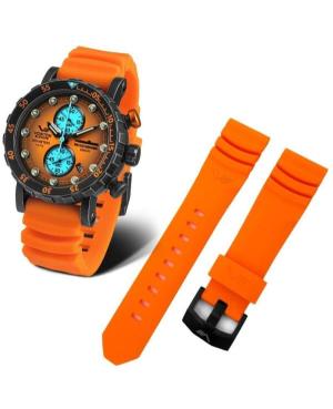 Vostok-Europe Nuclear Submarine Watch Strap VE-SUB.SL.19.22.B Silicone Orange 22 mm image 1