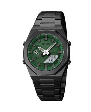 Men Functional Quartz Digital Watch Alarm SKMEI 1816BKGNWT Zelená Dial 41mm