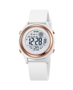 Women Sports Functional Quartz Digital Watch Timer SKMEI 2094WTRG Silver color Dial 35mm