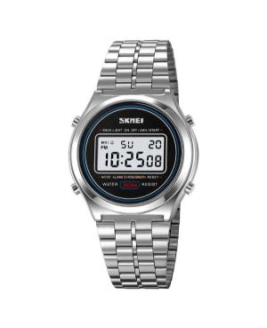 Men Functional Sports Quartz Digital Watch Alarm SKMEI 2146SI Silver color Dial 38mm