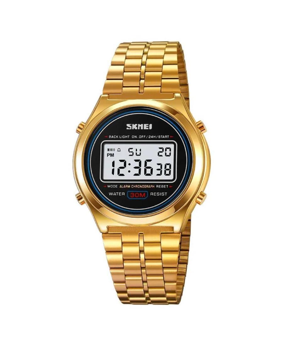 Men Sports Functional Quartz Digital Watch Alarm SKMEI 2146GD Silver color Dial 38mm