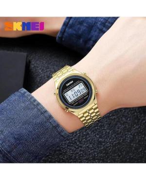 Men Sports Functional Quartz Digital Watch Alarm SKMEI 2146GD Silver color Dial 38mm image 4