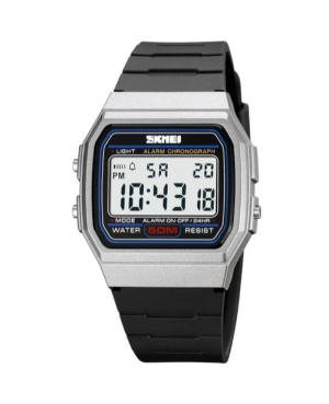 Men Sports Functional Quartz Digital Watch Alarm SKMEI 2042SI Silver color Dial 41mm