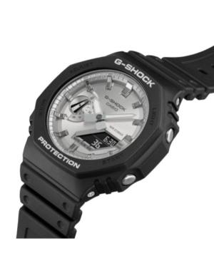 Men Sports Functional Diver Japan Quartz Digital Watch Timer CASIO GA-2100SB-1AER G-Shock Silver Dial 45mm image 7