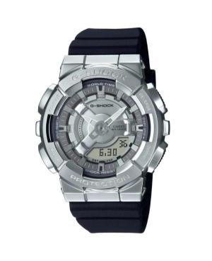 Kobiety sportowy Funkcjonalny Diver Japonia kwarcowy cyfrowe Zegarek Timer CASIO GM-S110-1AER G-Shock Srebrna Wybierz 42mm