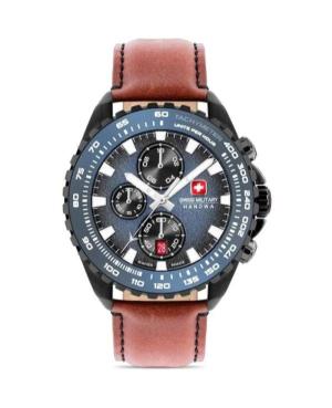 Men Sports Swiss Analog Watch Chronograph SWISS MILITARY HANOWA SMWGC0001831 Blue Dial 45mm