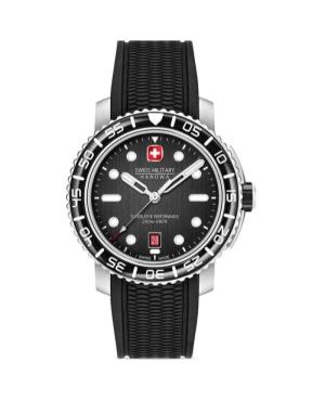 Mężczyźni sportowy Diver Szwajcar kwarcowy analogowe Zegarek SWISS MILITARY HANOWA SMWGN0001701 Czarny Wybierz 44mm