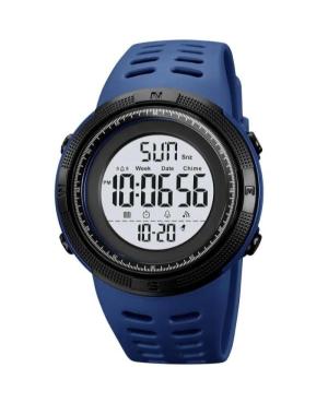 Men Sports Functional Quartz Digital Watch Alarm SKMEI 2070DKBUWT Silver color Dial 50mm
