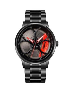 Men Fashion Klasické Quartz Analog Watch SKMEI 1990B Silver color Dial 43mm
