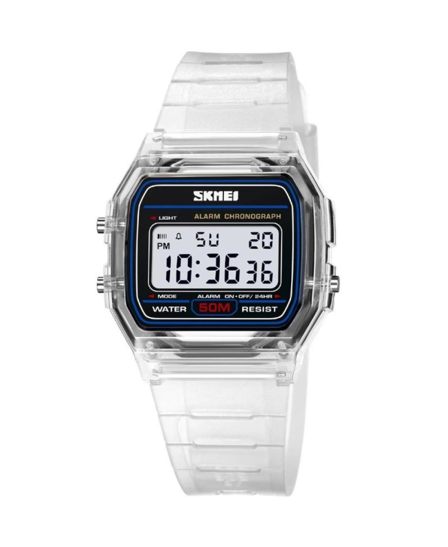 Women Functional Sports Quartz Digital Watch Alarm SKMEI 2056WTBK Silver color Dial 35mm