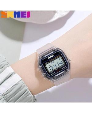 Women Functional Sports Quartz Digital Watch Alarm SKMEI 2056WTBK Silver color Dial 35mm image 1