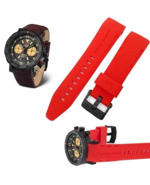 Vostok-Europe LUNOKHOD-2 Watch Strap VE-LUN2.SL.06..B Silicone Red Silikonas Raudona 25 image 1