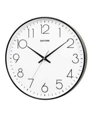 RHYTHM CMG601NR02 Настенные кварцевые часы Пластик Черный