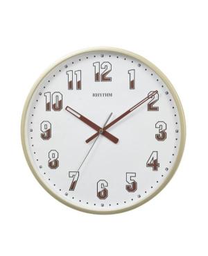 RHYTHM CMG599NR18 Настенные кварцевые часы Пластик Золотого цвета