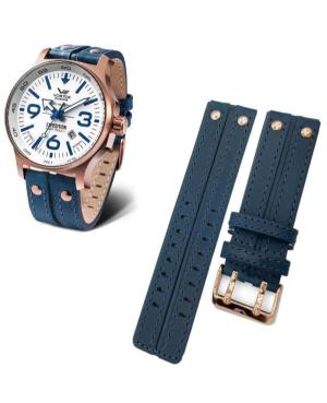 Vostok Europe EXPEDITION Ремешок для часов VE-EXS.05.24.RG Кожа Синий 24 мм изображение 1
