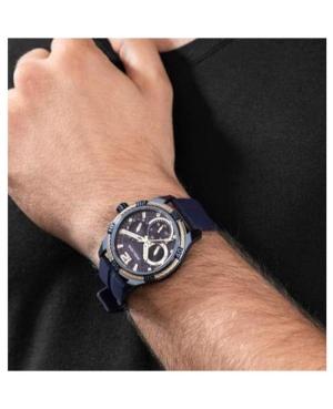 Men Fashion Quartz Analog Watch POLICE PEWJQ0005303 Blau Dial 44mm image 3