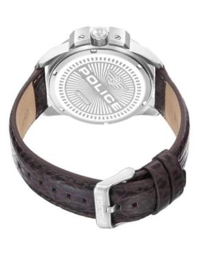 Men Fashion Quartz Analog Watch POLICE PEWJB0005601 Silver Dial 46mm image 4