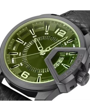 Men Fashion Quartz Analog Watch POLICE PEWJB0005603 Zelená Dial 46mm image 6