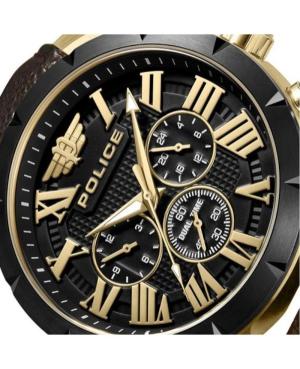 Mężczyźni klasyczny kwarcowy analogowe Zegarek POLICE PEWGF0039340 Czarny Wybierz 43mm image 3