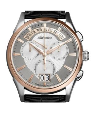 Vyriškas Classic Analog Klasikinis Swiss Kvarcinis Watch Chronograph ADRIATICA Balta Dial 7mm A1193.R213CH image 5