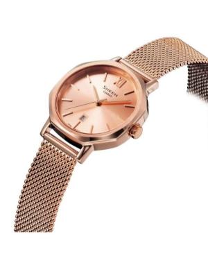 Moteriškas Klasikinis Japoniškas Kvarcinis Rodyklinis Watch CASIO SHE-4554PGM-4AUEF Aukso spalvos Dial 30mm image 5