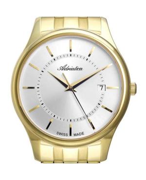 Vyriškas Classic Analog Klasikinis Swiss Kvarcinis Watch ADRIATICA Sidabras Dial 40mm A1279.1113Q image 5