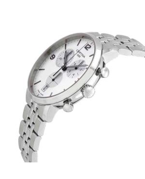 Men Klasické Swiss Quartz Analog Watch Chronograph CERTINA C035.417.11.037.00 Bílá Dial 42mm image 5