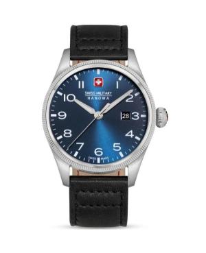 Vyriškas Klasikinis Sportinis Swiss Kvarcinis Rodyklinis Watch SWISS MILITARY HANOWA SMWGB0000805 Mėlyna Dial 43mm