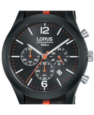 Vyriškas Sportinis Japoniškas Kvarcinis Rodyklinis Watch Chronograph LORUS RT347HX-9 Juodas Dial 44mm image 5