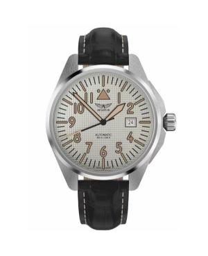 Mężczyźni klasyczny Luxury Szwajcar automatyczny analogowe Zegarek AVIATOR V.3.39.0.336.4 Srebrna Wybierz 42.8mm