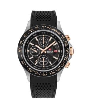 Mężczyźni sportowy Szwajcar kwarcowy analogowe Zegarek Chronograf SWISS MILITARY HANOWA SMWGO0003401 Czarny Wybierz 43mm