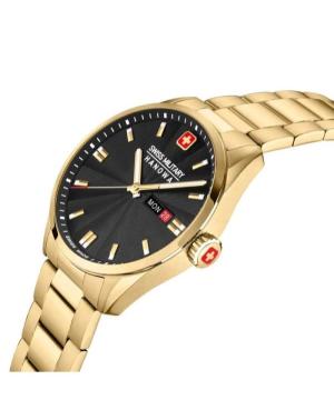 Mężczyźni klasyczny Szwajcar kwarcowy analogowe Zegarek SWISS MILITARY HANOWA SMWGH0001610 Czarny Wybierz 43mm image 5