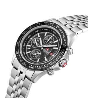 Men Sports Swiss Quartz Analog Watch Chronograph SWISS MILITARY HANOWA SMWGI0003402 Schwarz Dial 43mm image 6