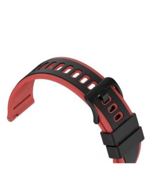 Watch Strap Diloy SBR44.53.22 Silicone Red Silikonas Juoda Raudona 22 mm image 1